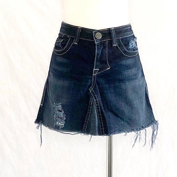 William Rast Dresses & Skirts - William Rast Jerri Dark Rinse Upcycle Mini Skirt